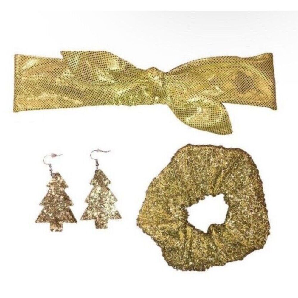 ๐ป5/$20๐ป Gold ChristmasโMatching Accessory Set